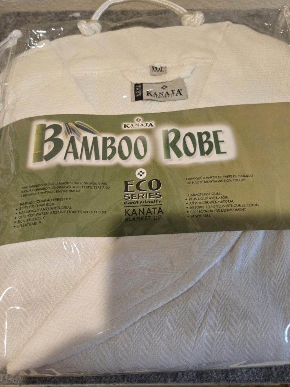 NIP Kanata Eco Series Bambo Natural Cream/Off White Size 3XL